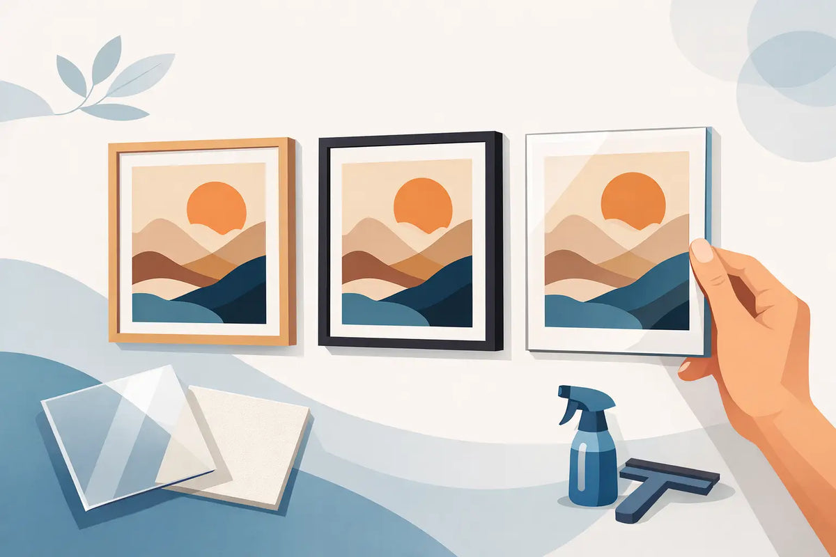 Melhor acabamento para quadro decorativo
