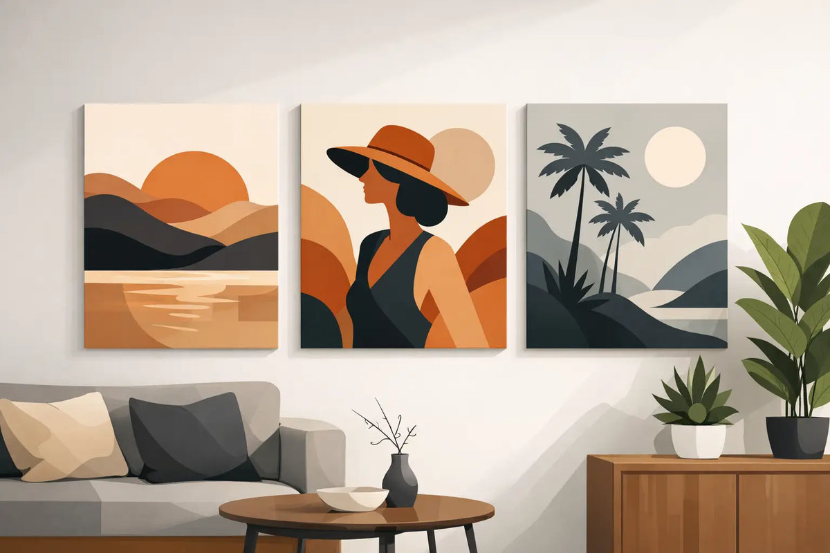 Quadros em canvas para paredes com presença