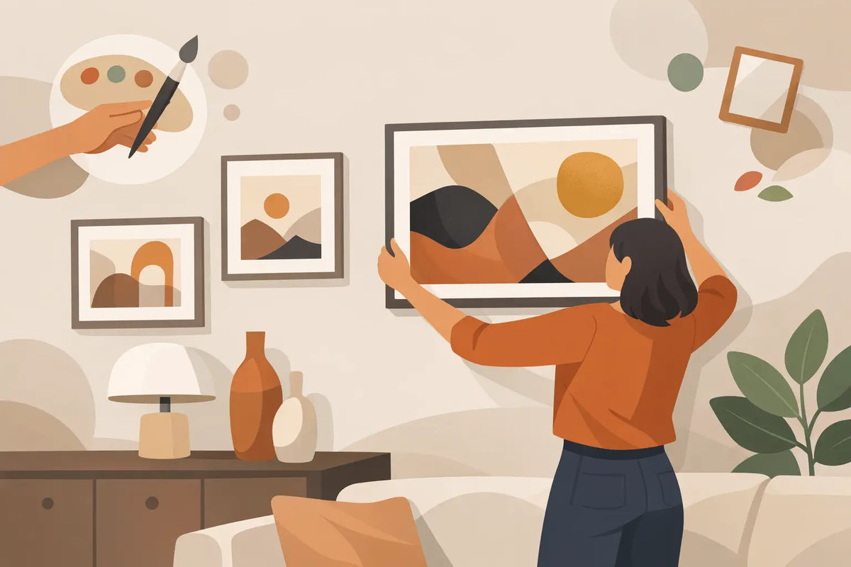 Como valorizar parede neutra com arte