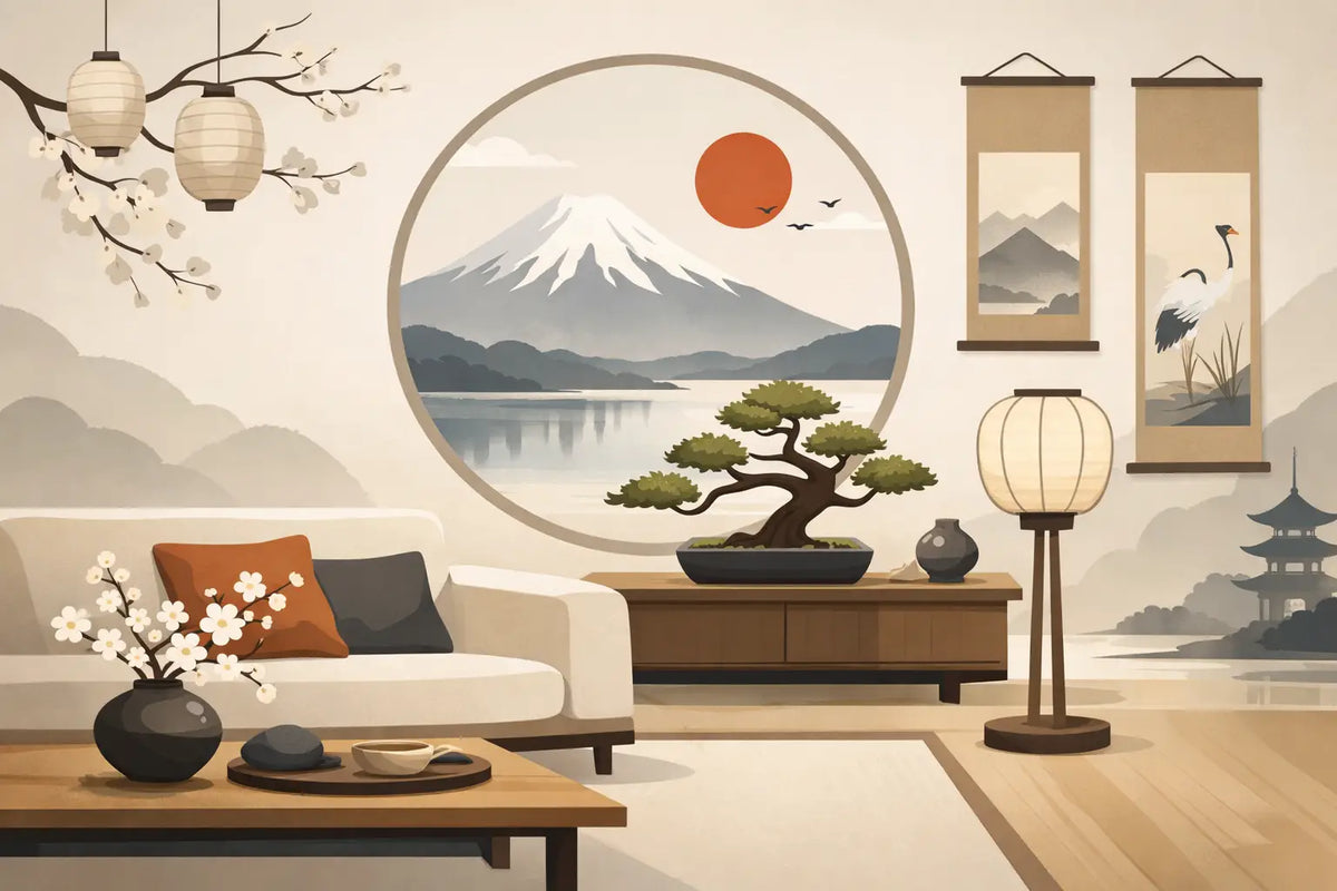 Arte japonesa para decoração com sofisticação