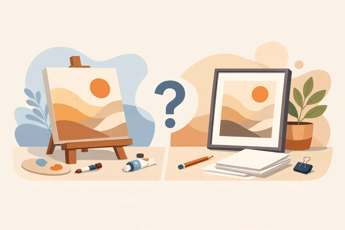 Canvas ou papel para quadro, qual escolher?