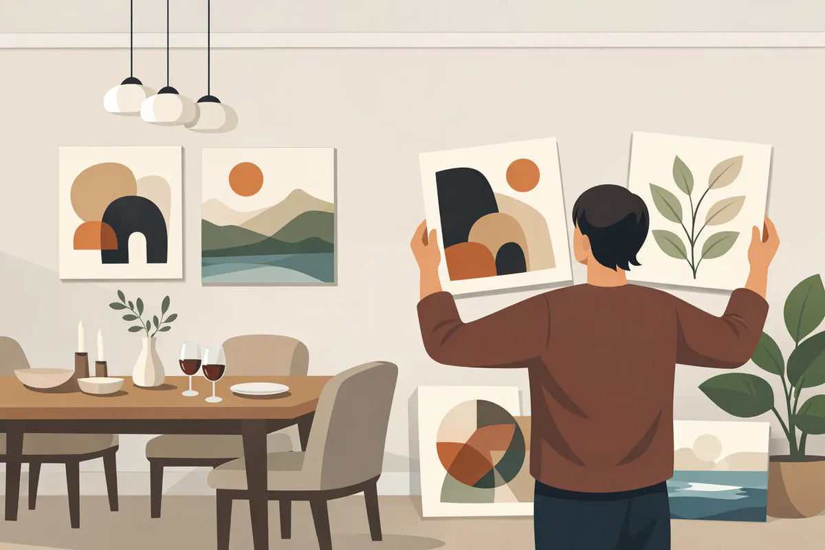 Arte para a parede de jantar: como escolher