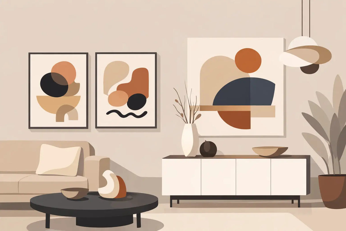 Arte contemporânea para interiores com estilo