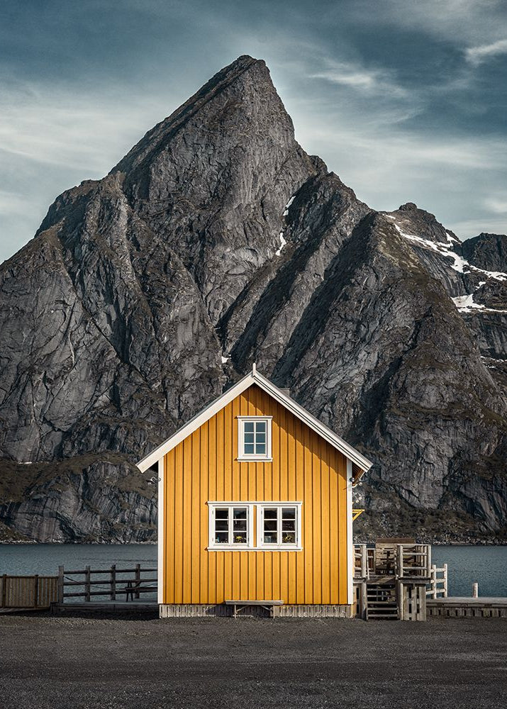 Yellow House Dramatic Fjord | Petri Damstén