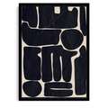 Abstract Organic Forms Black | ThingDesign