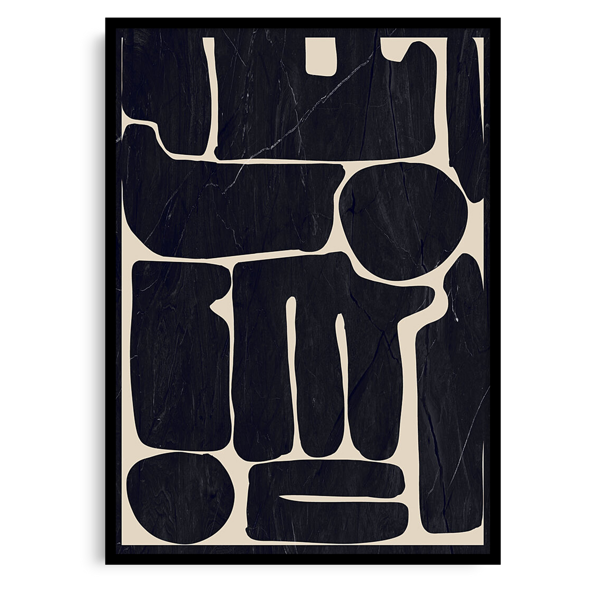 Abstract Organic Forms Black | ThingDesign