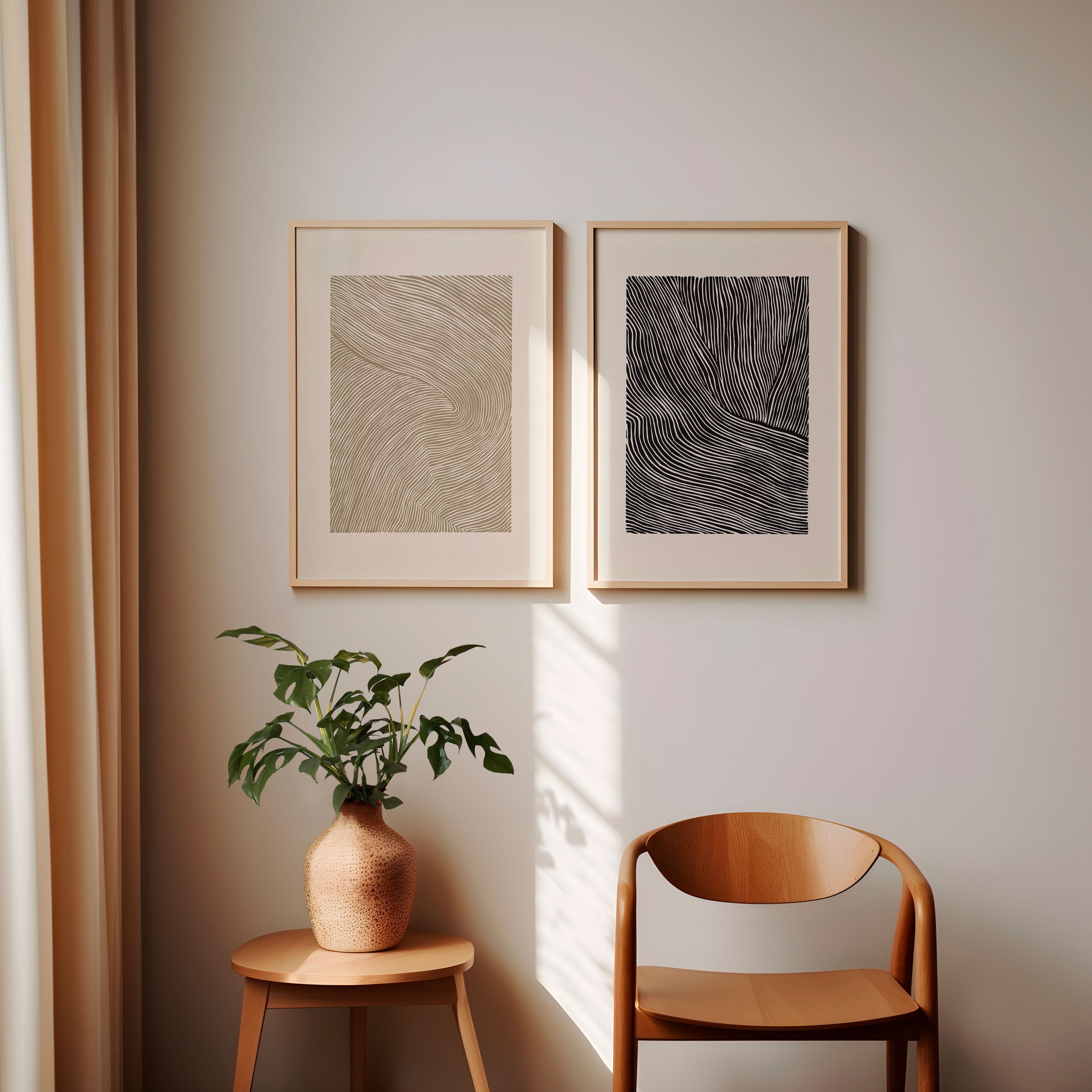 Arte Linogravura | Bege