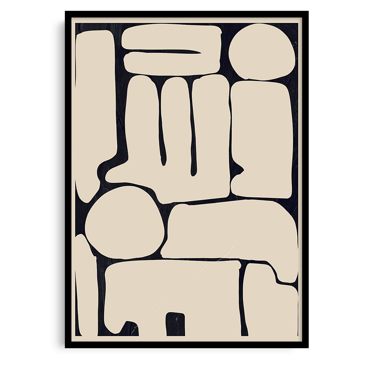 Abstract Organic Forms Beige | ThingDesign