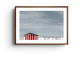 Red Striped Beach Hut | Gilbert Claes