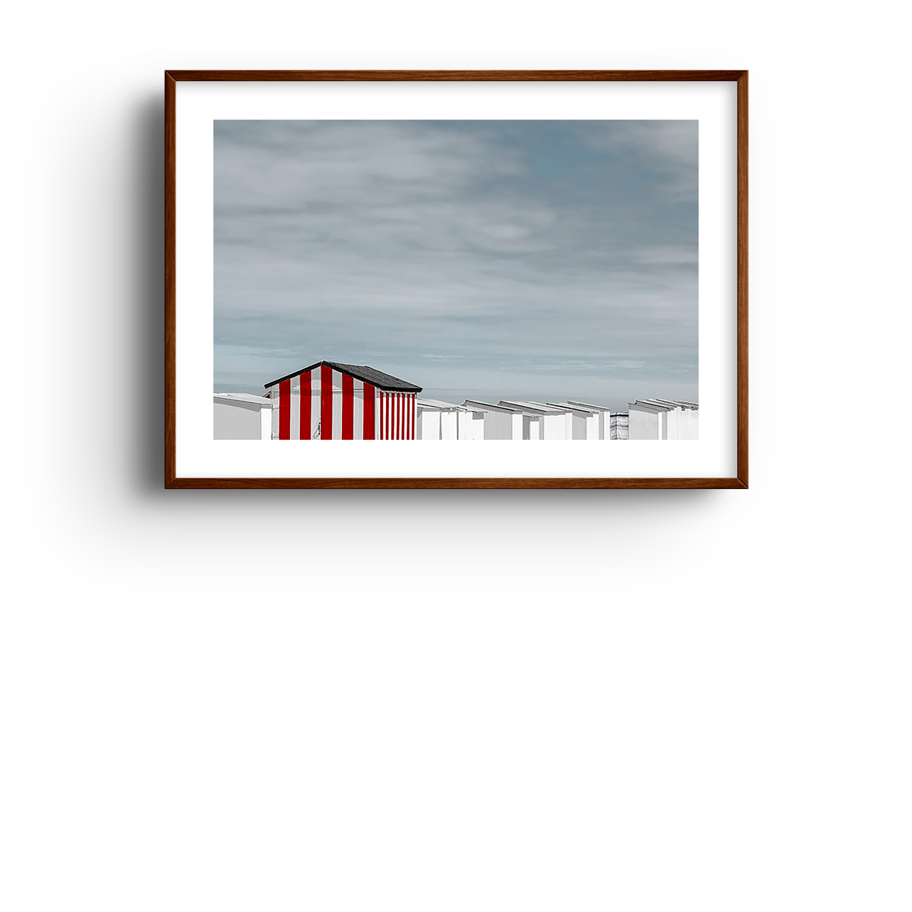 Red Striped Beach Hut | Gilbert Claes