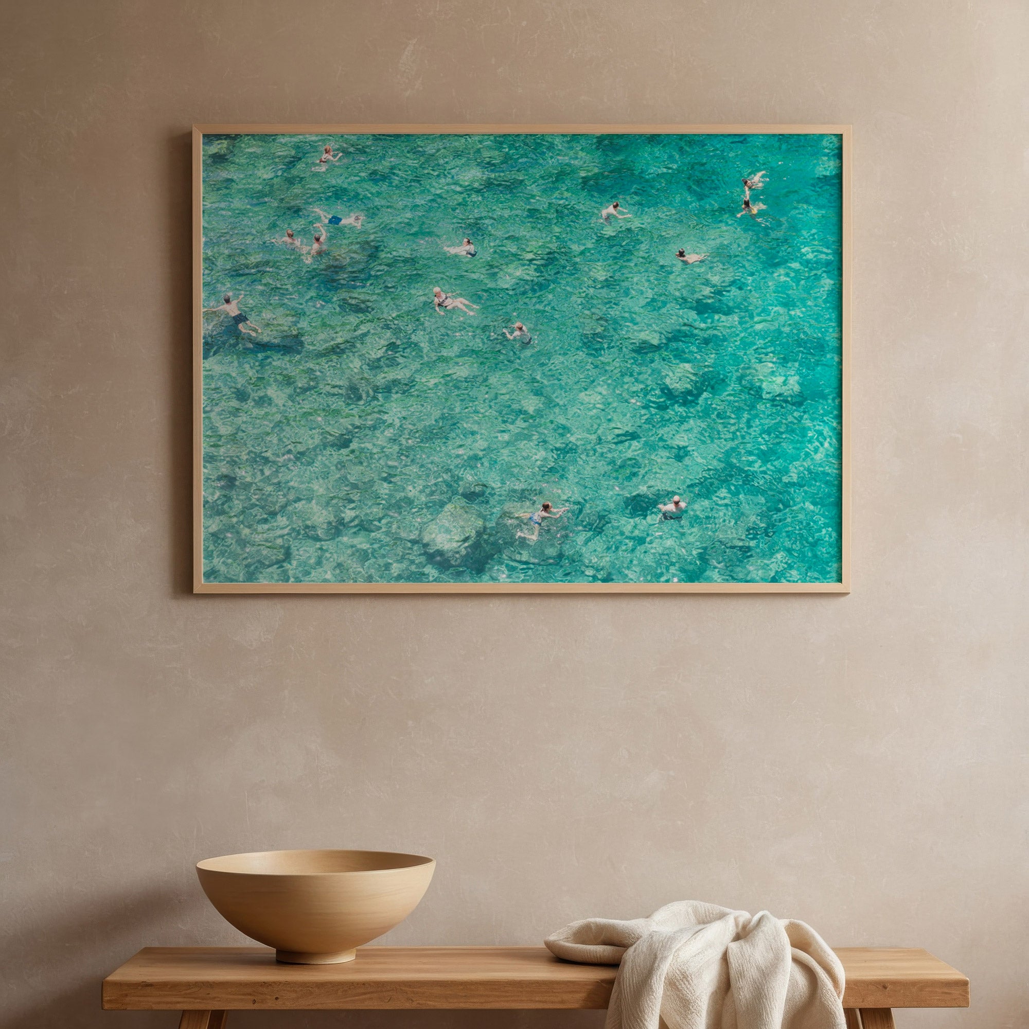 Swimming in the sea
