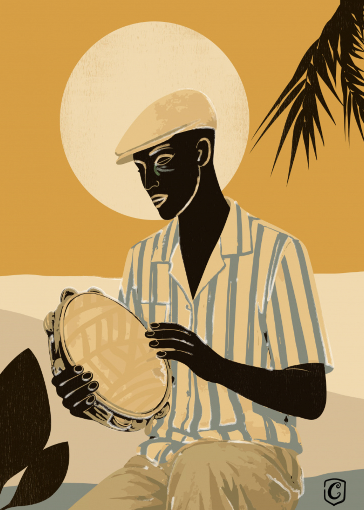 Tropical Tambourine Player