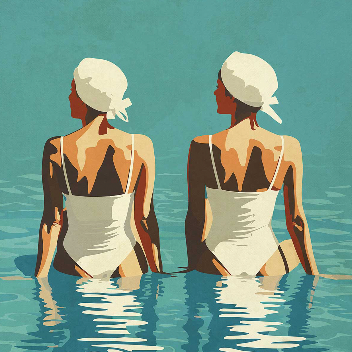 Two Friends At The Beach | Layla Oz