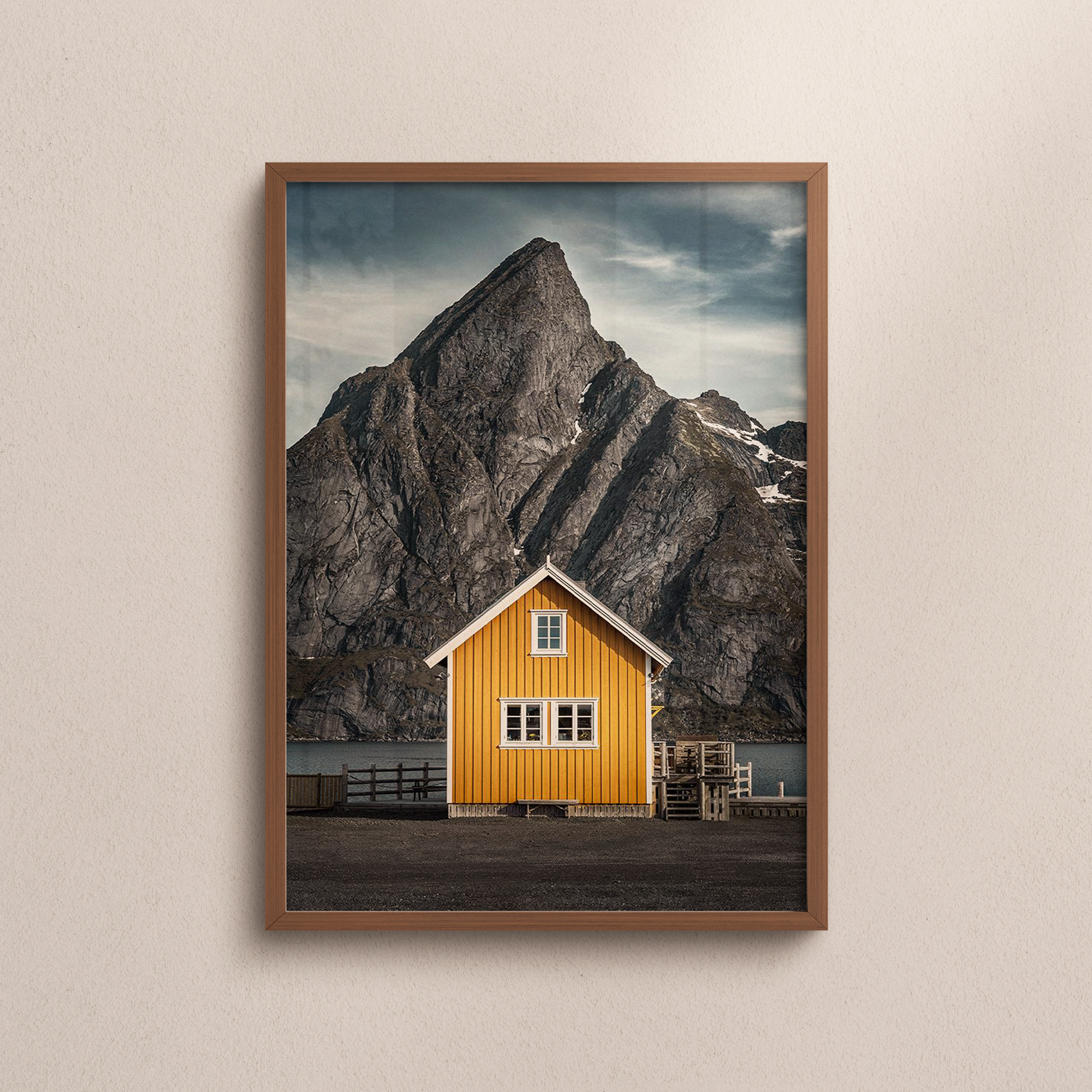 Yellow House Dramatic Fjord | Petri Damstén