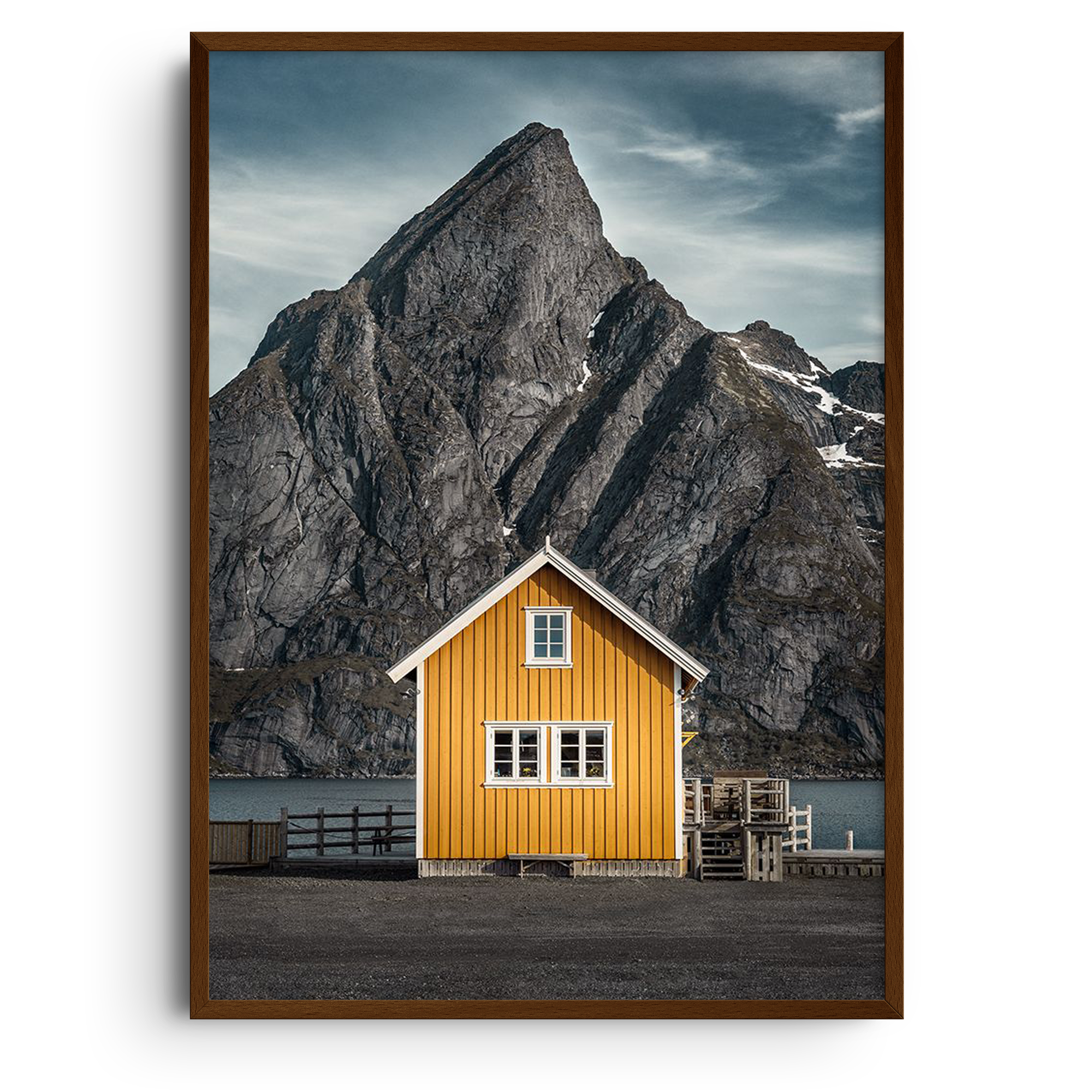 Yellow House Dramatic Fjord | Petri Damstén