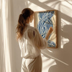 Arte Minimalista Azul