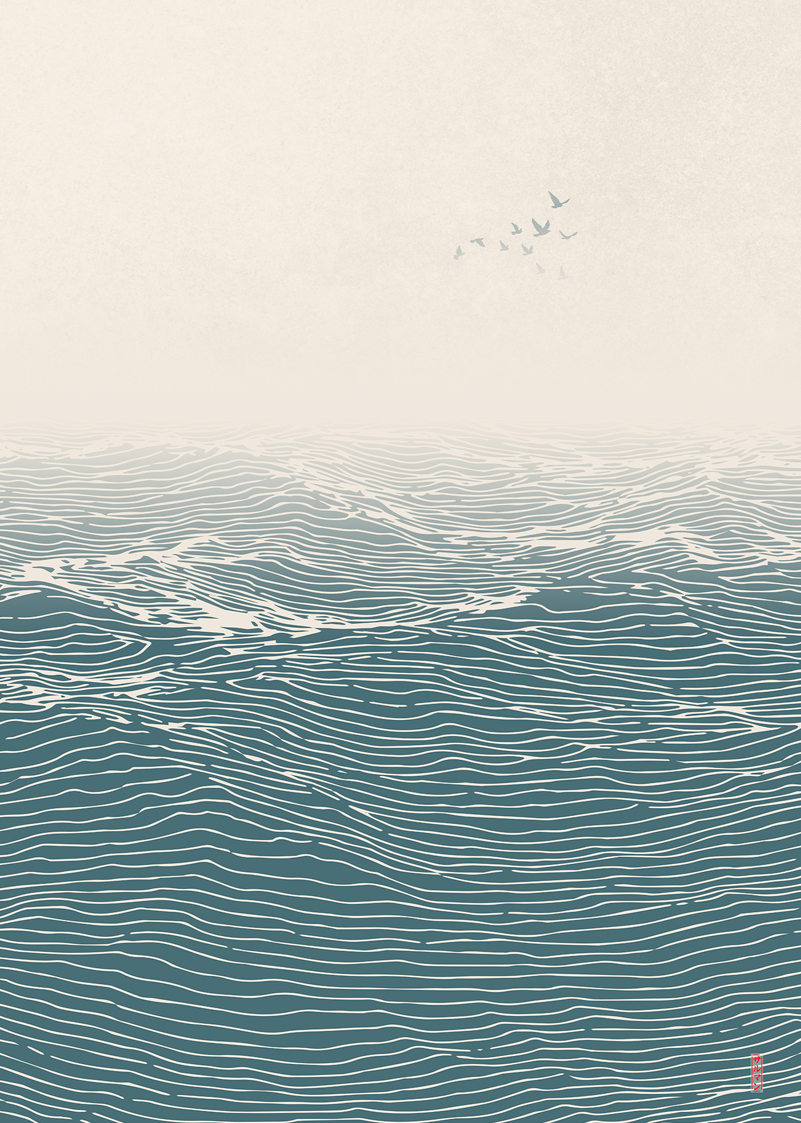 Out at Sea - Ondas Japonesas